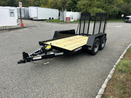 New 2027 Premier Trailers Inc. SCISSOR LIFT, or Forklft Trailer with special loading ramp. 10K GVWR Equipment Trailer