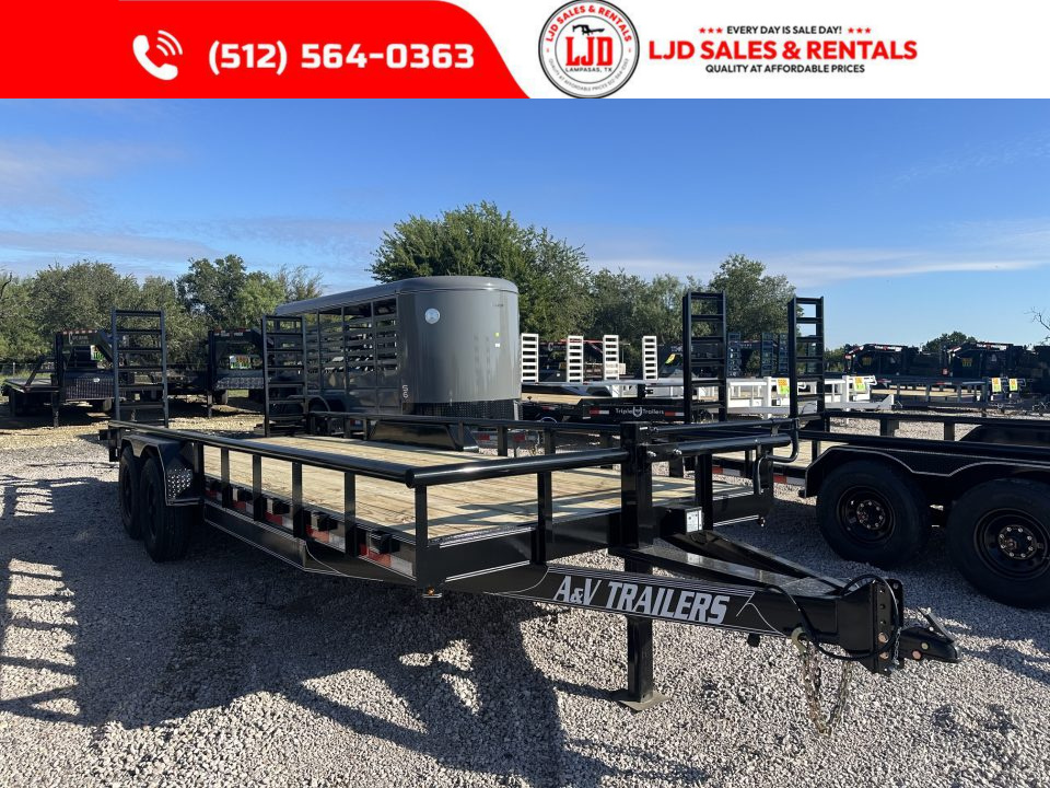 New 2027 A & V - 83  X 22' - HD Pipetop - 16K Equipment Trailer