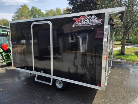 New 2026 Nitro 101x12 snowmobile trailer hybrid v nose bag with spoiler Snowmobile Trailer
