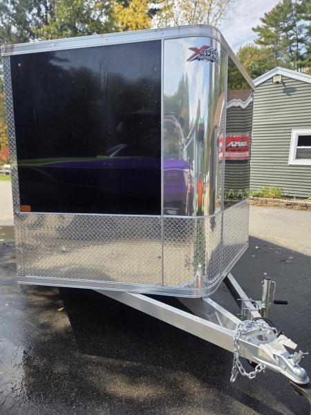 New 2026 Nitro 101x12 snowmobile trailer hybrid v nose bag with spoiler Snowmobile Trailer