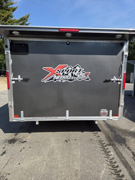New 2026 Nitro 101x12 hybrid snowmobile trailer with mats & guides & spoiler bcx series Snowmobile Trailer