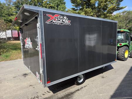 New 2026 Nitro 101x12 hybrid snowmobile trailer with mats & guides & spoiler bcx series Snowmobile Trailer