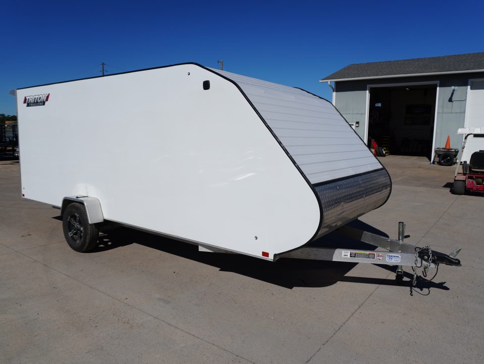 Used 2025 Triton Trailers TC167 7x16ft Snowmobile Trailer