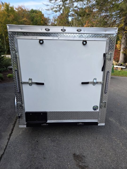New 2027 One Stop 5x8 enclosed cargo trailer rear ramp and side door Cargo / Enclosed Trailer