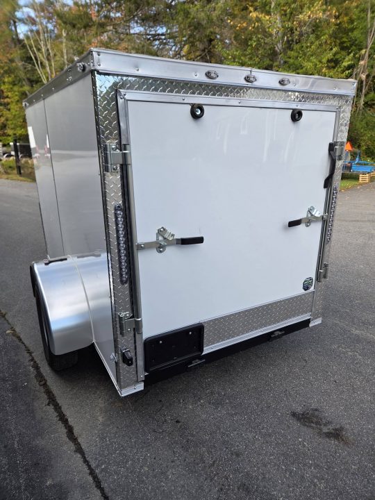New 2027 One Stop 5x8 enclosed cargo trailer rear ramp and side door Cargo / Enclosed Trailer