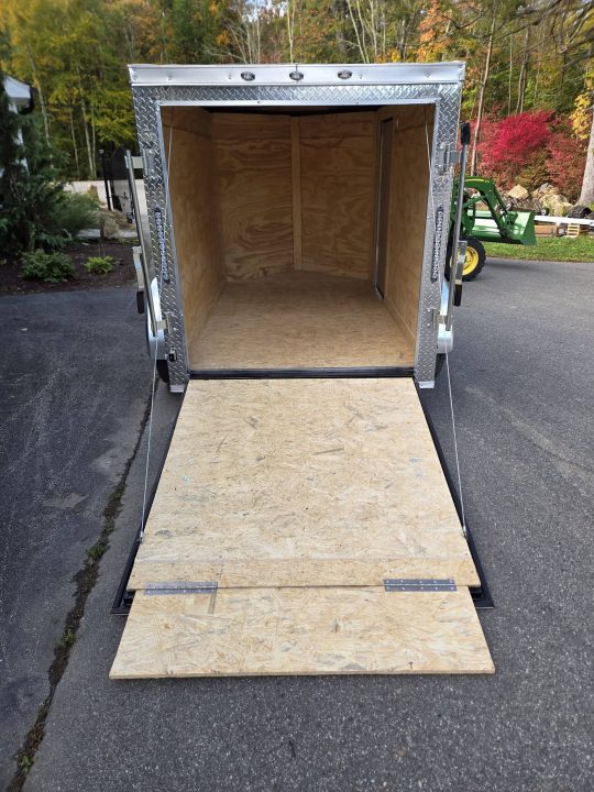 New 2027 One Stop 5x8 enclosed cargo trailer rear ramp and side door Cargo / Enclosed Trailer