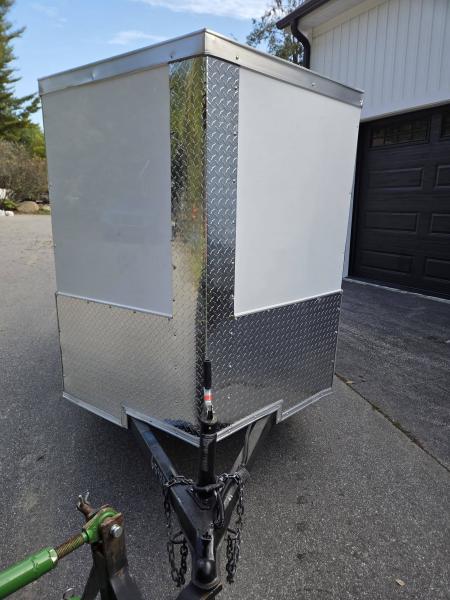 New 2027 One Stop 5x8 enclosed cargo trailer rear ramp and side door Cargo / Enclosed Trailer