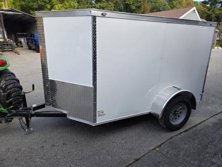 New 2027 One Stop 5x8 enclosed cargo trailer rear ramp and side door Cargo / Enclosed Trailer