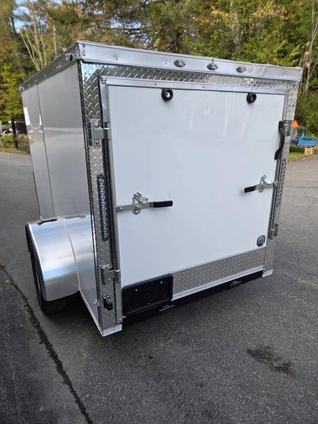 New 2027 One Stop 5x8 enclosed cargo trailer rear ramp and side door Cargo / Enclosed Trailer