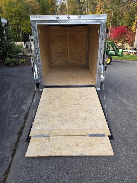 New 2027 One Stop 5x8 enclosed cargo trailer rear ramp and side door Cargo / Enclosed Trailer