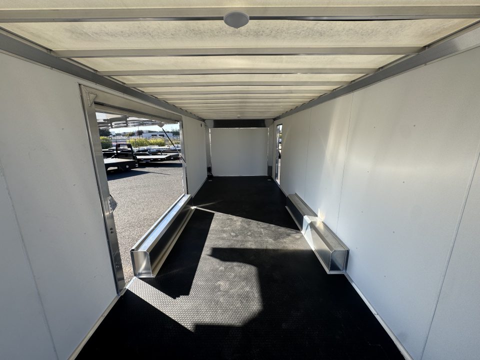 New 2027 ALCOM XPRESS 8.5X24 Car Hauler w/ Side Escape Door 10K GVWR
