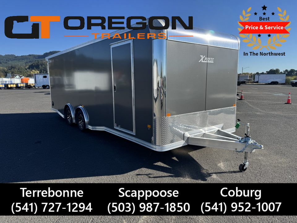 New 2027 ALCOM XPRESS 8.5X24 Car Hauler w/ Side Escape Door 10K GVWR