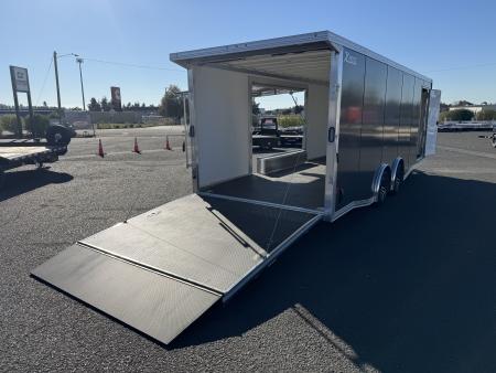 New 2027 ALCOM XPRESS 8.5X24 Car Hauler w/ Side Escape Door 10K GVWR