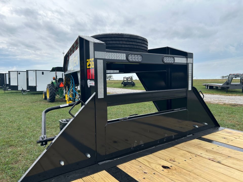 New 2027 Big Tex 12x40 Tandem 25.9K GN Flatbed w/ Mega Ramps, 2-Speed Jacks, & Ratchet Rail