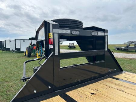 New 2027 Big Tex 12x40 Tandem 25.9K GN Flatbed w/ Mega Ramps, 2-Speed Jacks, & Ratchet Rail
