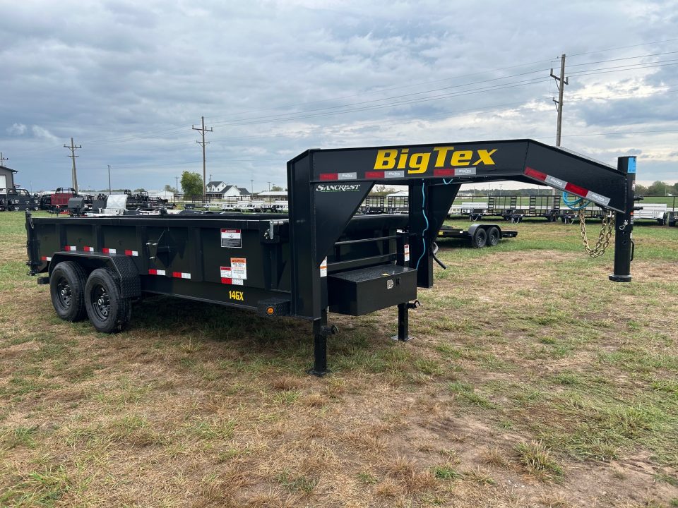 Used 2027 Big Tex 83x16 Tandem 15.9K GN Dump w/ 2' Sides & Slide In Ramps