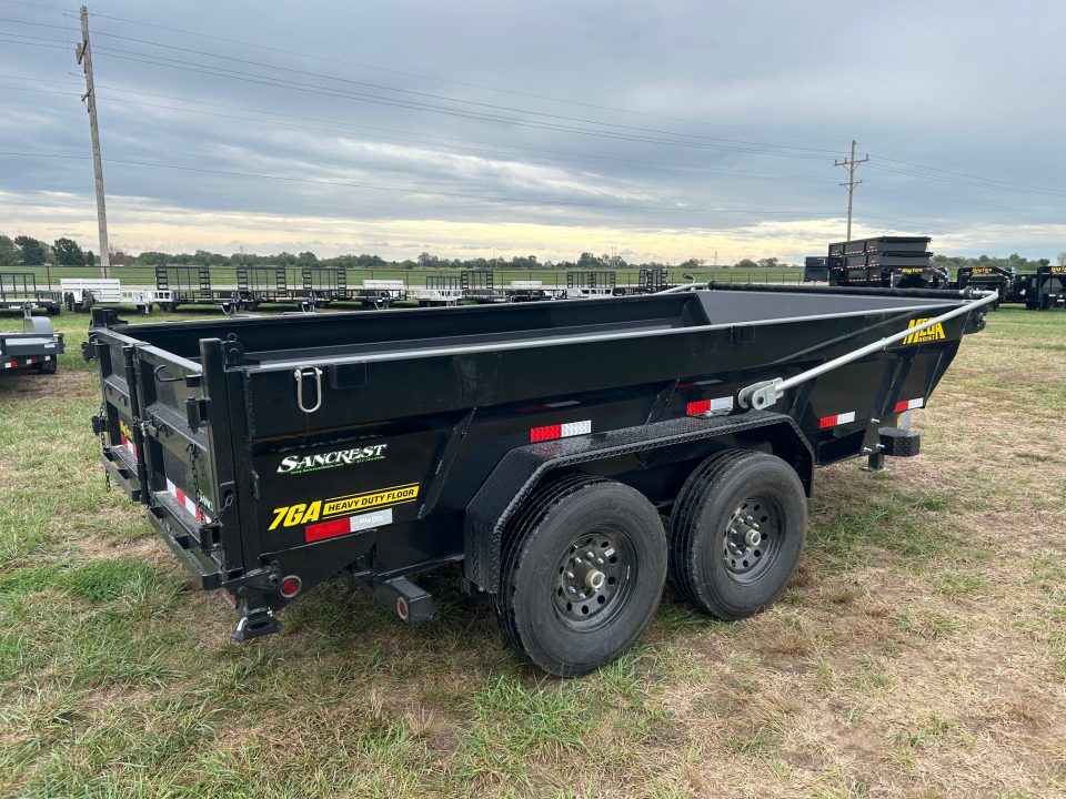 New 2027 Big Tex 83x14 Tandem 15.4K Telescopic Dump w/ 7 Gauge Floor, Hydraulic Jack, Long Arm Tarp, & Solar
