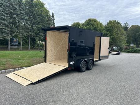 New 2027 Look Trailers 7X14 with Ramp and side Door, 7,000 lb. GVWR Cargo / Enclosed Trailer
