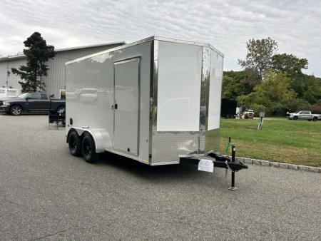 New 2027 Look Trailers 7X14 V nose with ramp and side door , 7,000 lb. GVWR Cargo / Enclosed Trailer