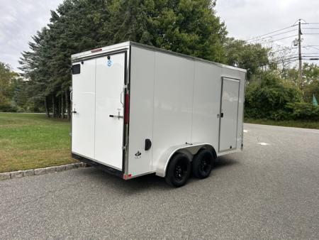 New 2027 Look Trailers 7X14 V nose with ramp and side door , 7,000 lb. GVWR Cargo / Enclosed Trailer