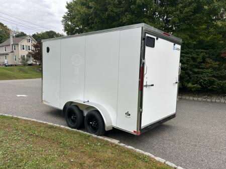 New 2027 Look Trailers 7X14 V nose with ramp and side door , 7,000 lb. GVWR Cargo / Enclosed Trailer