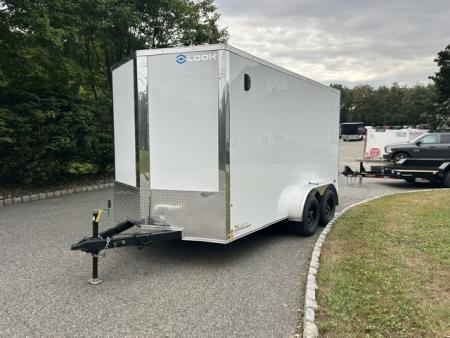 New 2027 Look Trailers 7X14 V nose with ramp and side door , 7,000 lb. GVWR Cargo / Enclosed Trailer