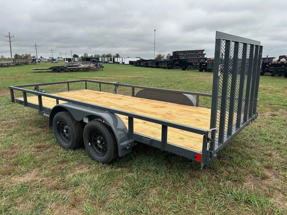 New 2027 Lamar 83x16 Tandem 7K Utility w/ 4' Ramp Gate