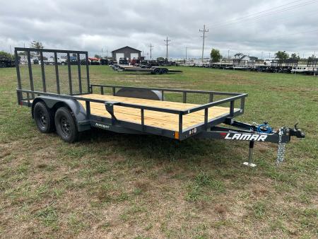New 2027 Lamar 83x16 Tandem 7K Utility w/ 4' Ramp Gate