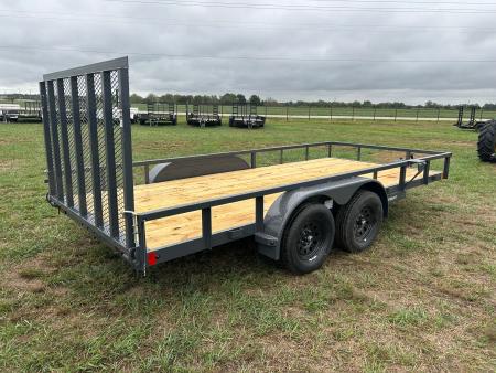 New 2027 Lamar 83x16 Tandem 7K Utility w/ 4' Ramp Gate