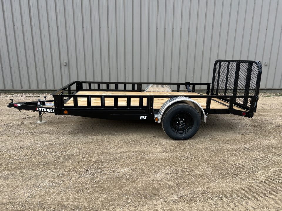 New 2027 PJ Trailers 12' ATV Utility U7 Utility Trailer