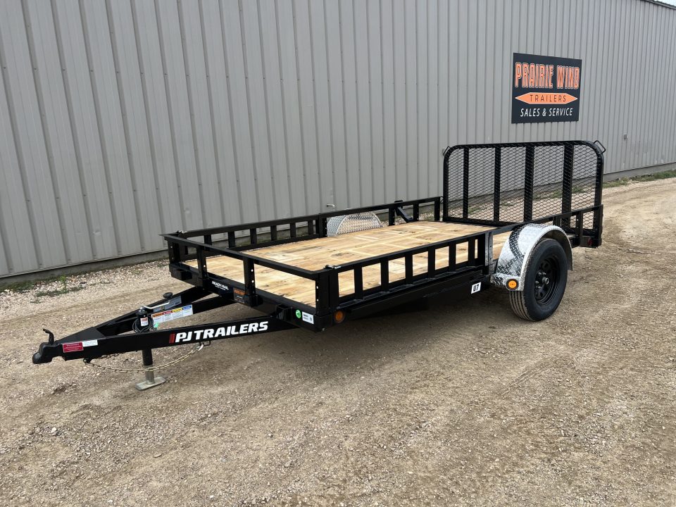 New 2027 PJ Trailers 12' ATV Utility U7 Utility Trailer