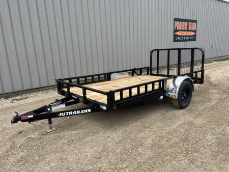 New 2027 PJ Trailers 12' ATV Utility U7 Utility Trailer
