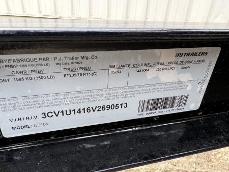 New 2027 PJ Trailers 10' Utility U6 Utility Trailer