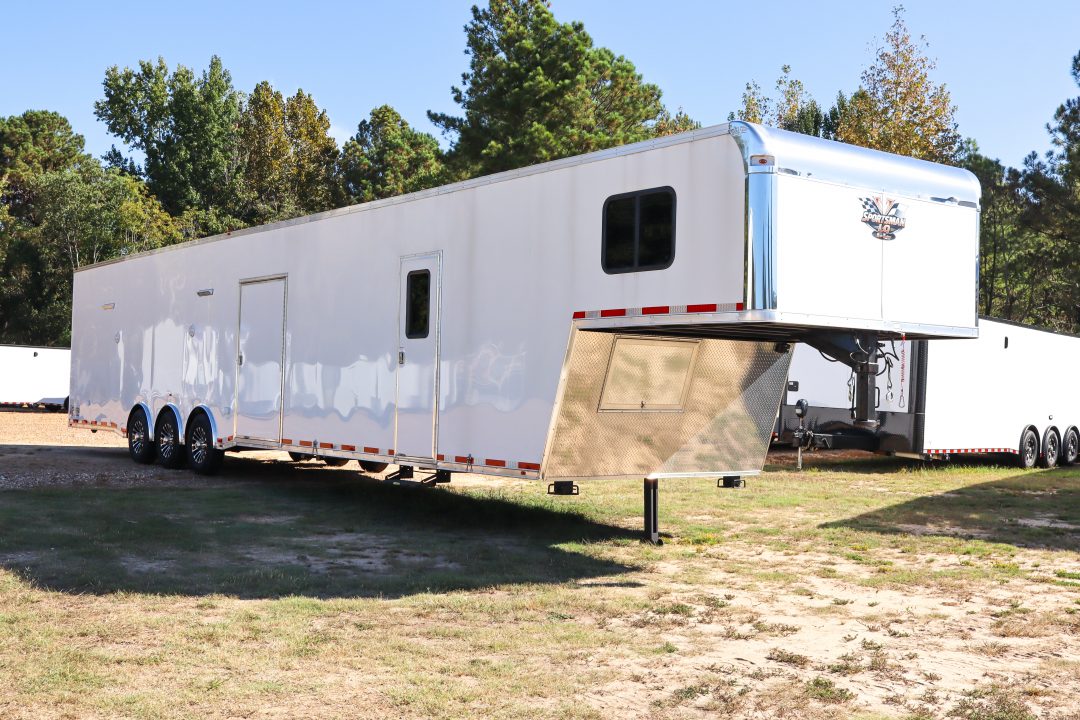 New 2026 8.5x48 Vintage Living Quarters Race Trailer