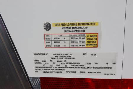 New 2026 8.5x48 Vintage Living Quarters Race Trailer