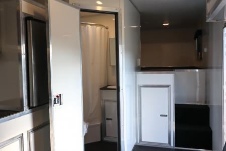 New 2026 8.5x48 Vintage Living Quarters Race Trailer