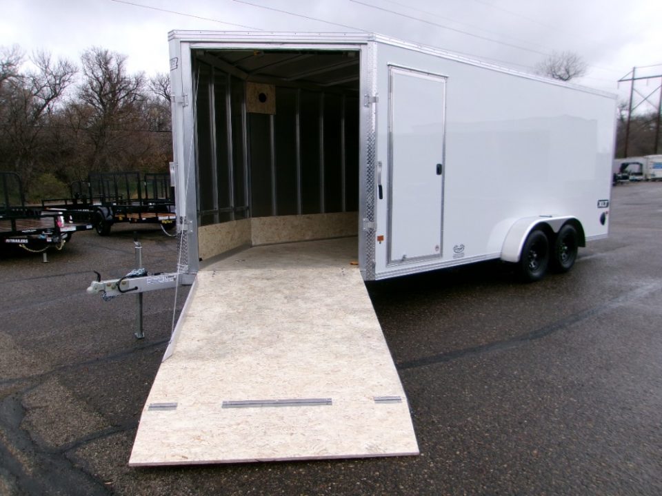 New 2026 E-Z Hauler EZES7X18XLTP-LMSD25 Snowmobile Trailer