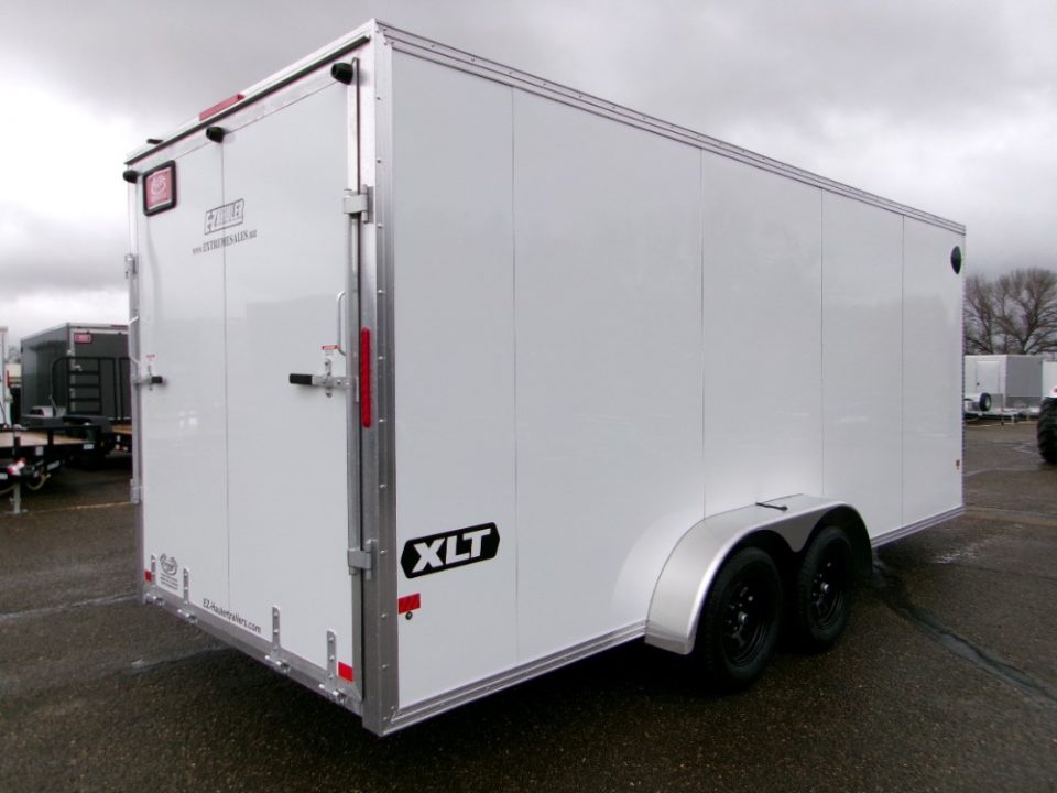 New 2026 E-Z Hauler EZES7X18XLTP-LMSD25 Snowmobile Trailer