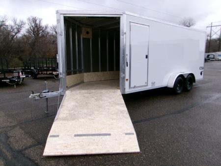 New 2026 E-Z Hauler EZES7X18XLTP-LMSD25 Snowmobile Trailer
