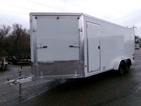 New 2026 E-Z Hauler EZES7X18XLTP-LMSD25 Snowmobile Trailer