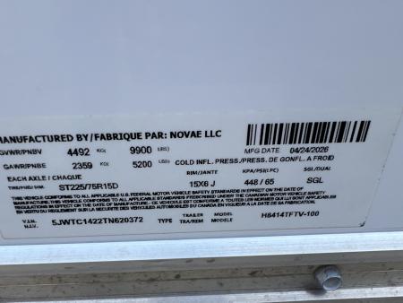 New 2026 H&H Trailers 7 X 14 Cargo H8414TFTV-100 Cargo / Enclosed Trailer