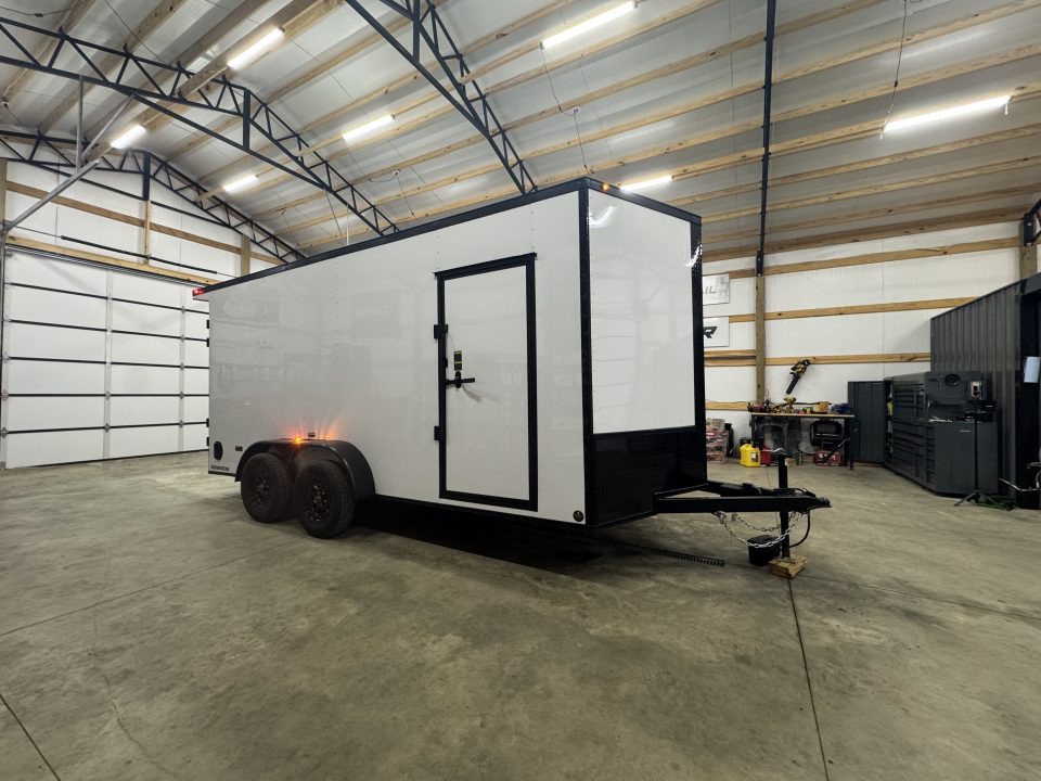 New 2027 PowerLine Cargo 7x16x7TA Barn Door Cargo / Enclosed Trailer