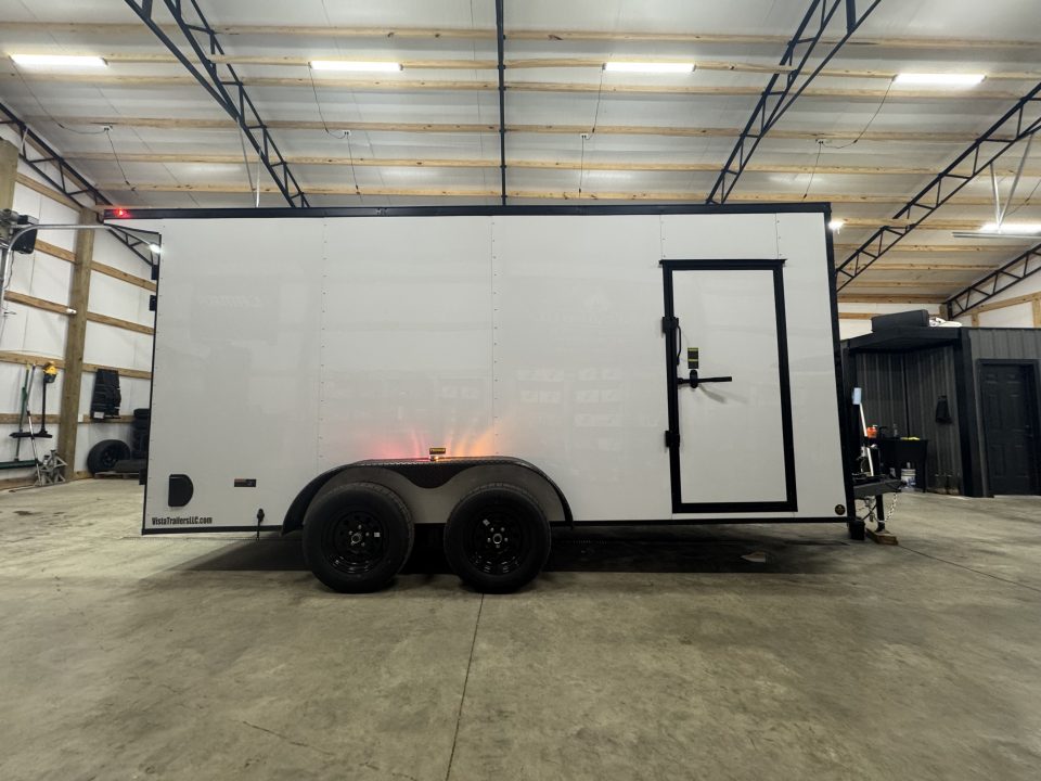 New 2027 PowerLine Cargo 7x16x7TA Barn Door Cargo / Enclosed Trailer