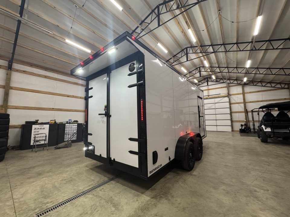 New 2027 PowerLine Cargo 7x16x7TA Barn Door Cargo / Enclosed Trailer