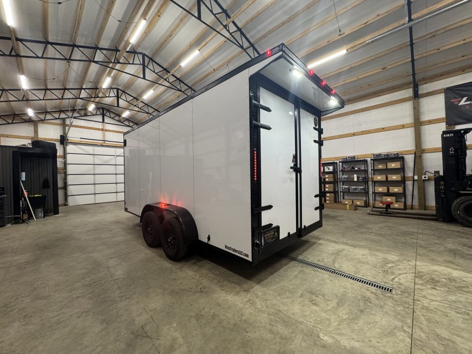 New 2027 PowerLine Cargo 7x16x7TA Barn Door Cargo / Enclosed Trailer
