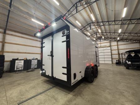 New 2027 PowerLine Cargo 7x16x7TA Barn Door Cargo / Enclosed Trailer