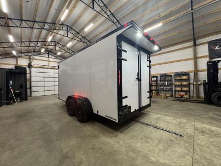 New 2027 PowerLine Cargo 7x16x7TA Barn Door Cargo / Enclosed Trailer