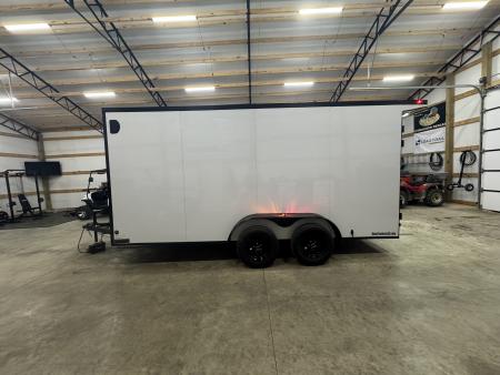 New 2027 PowerLine Cargo 7x16x7TA Barn Door Cargo / Enclosed Trailer