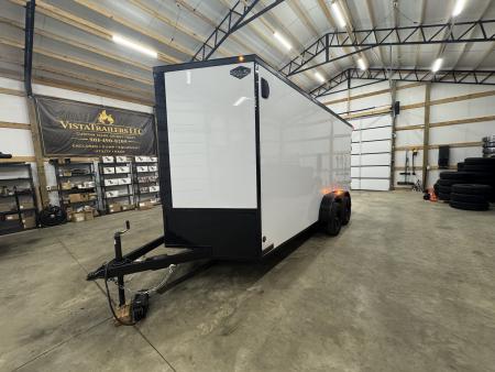 New 2027 PowerLine Cargo 7x16x7TA Barn Door Cargo / Enclosed Trailer