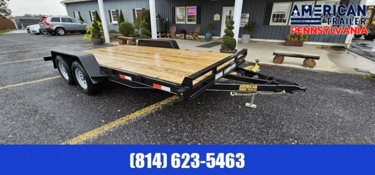 New Quality Trailers General Duty Wood Deck Car Hauler / 7000 GVWR / 16'
